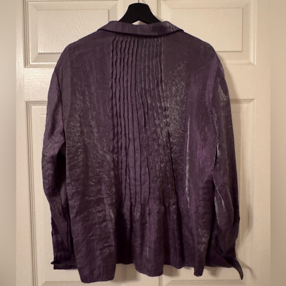 Coldwater Creek | Iridescent Purple Top - Picture 2 of 7